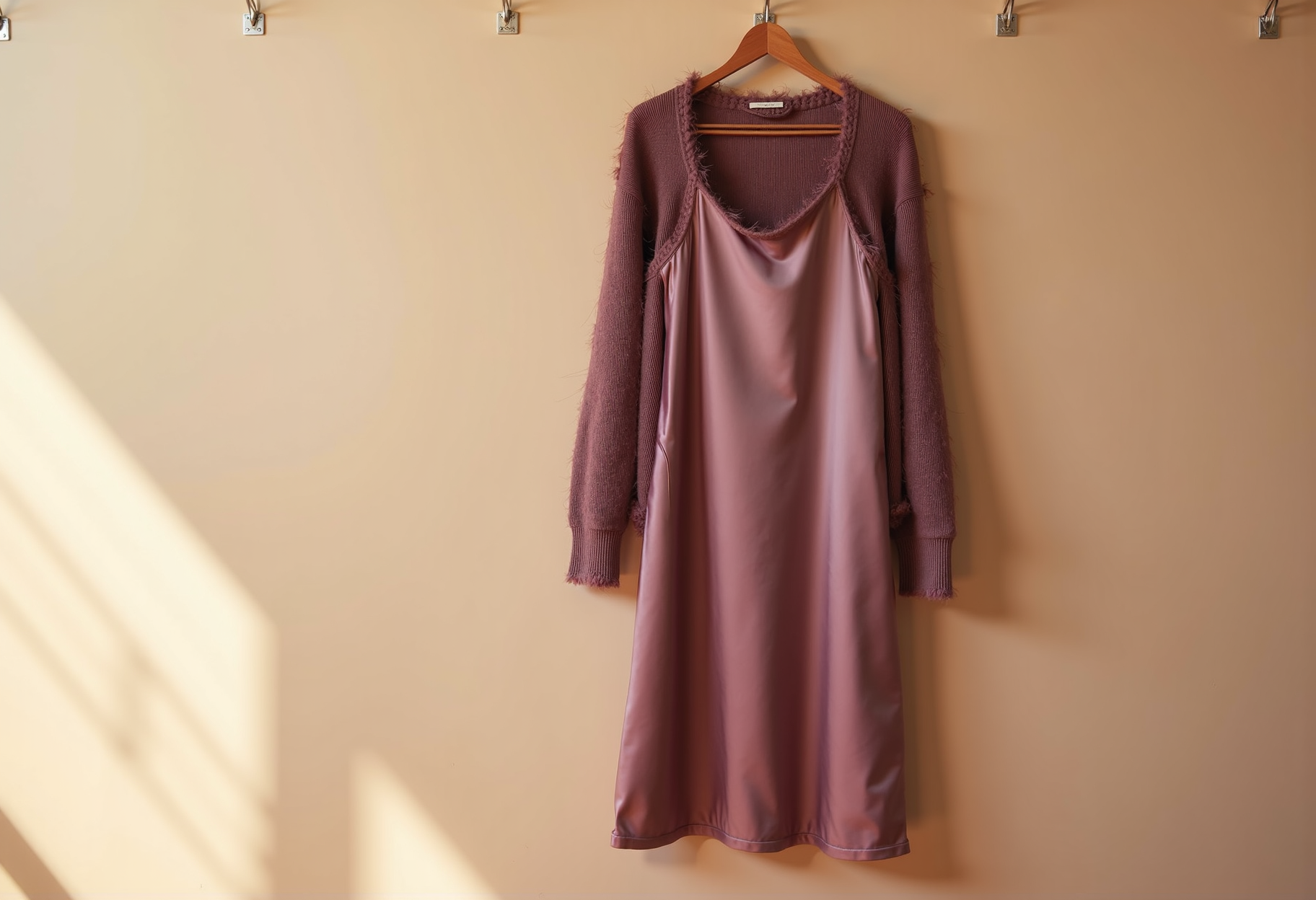 The slip dress, styled